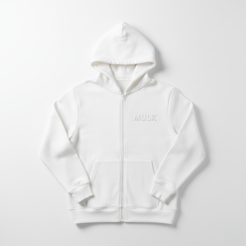 MULK Hoodie Jacket WHITE