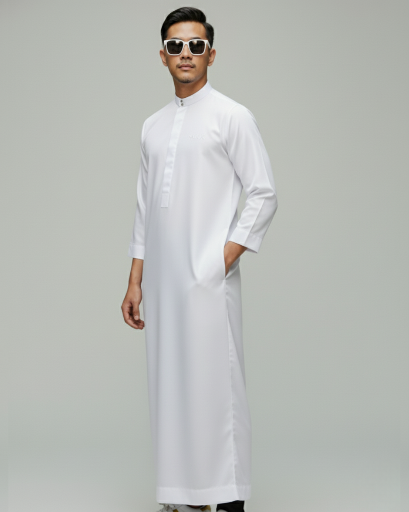 Asal Matte White Jubah