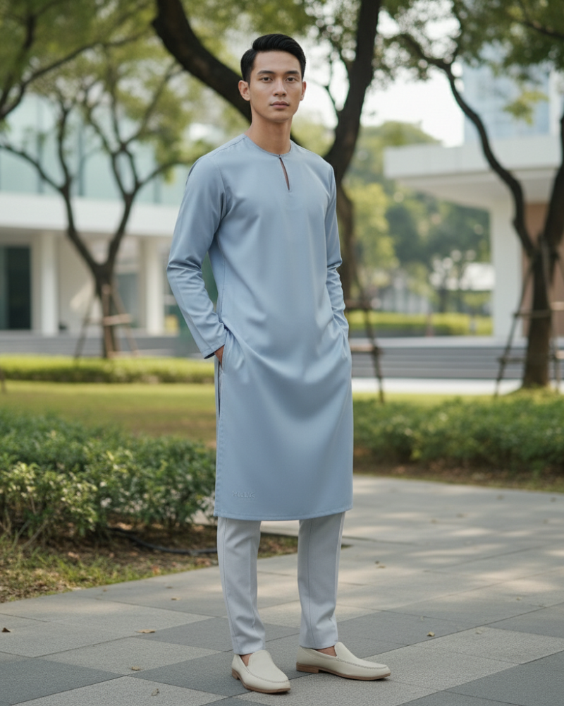 Qamar Teluk Belanga Kurta Moonlight - Image 5