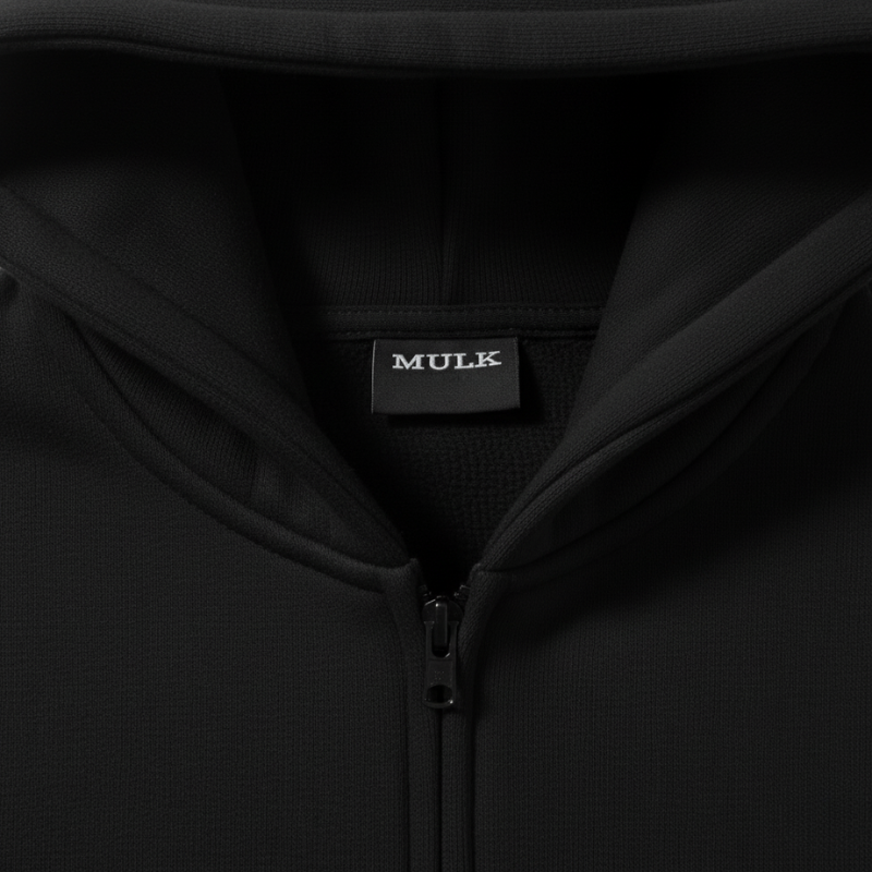 MULK Hoodie Jacket BLACK - Image 4
